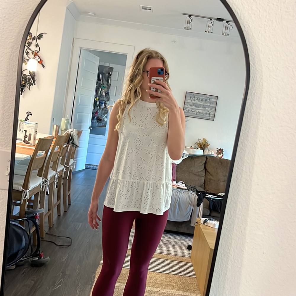 White tank top blouse